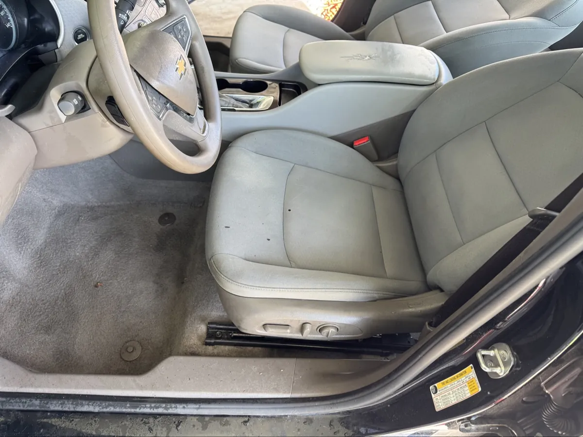 Chevy interior after a full interior detail — clean seats and carpets