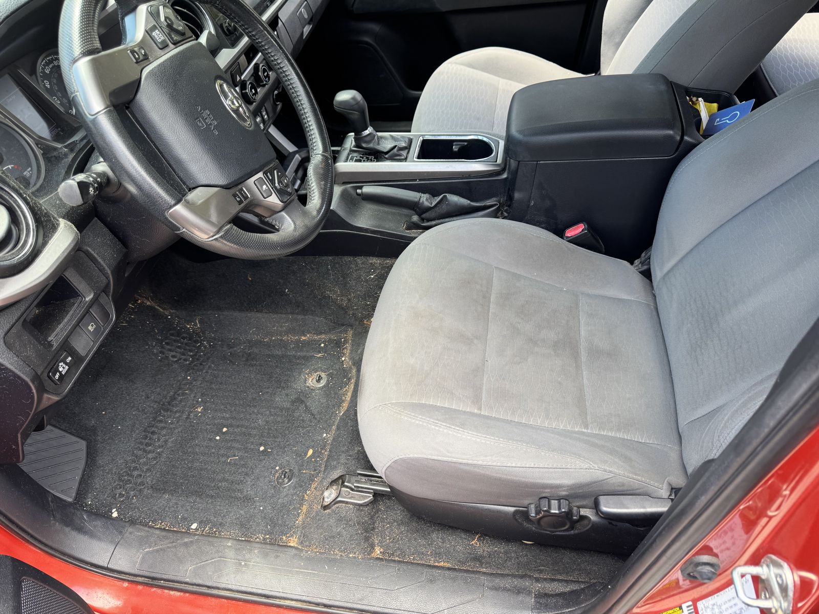 Truck interior before detail